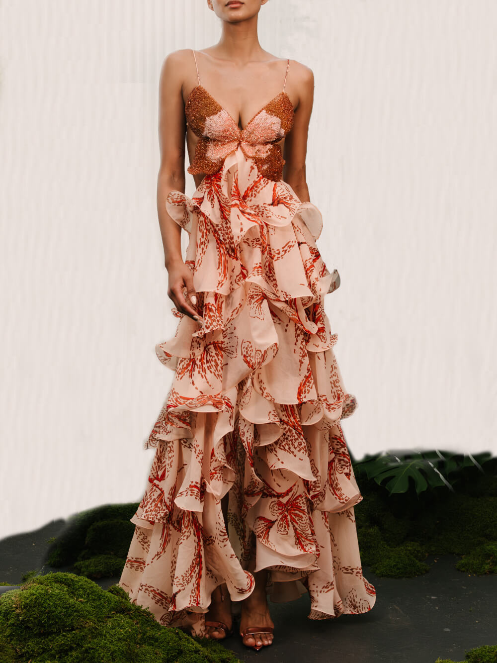 Camelia | Vestido Cascada de Volantes