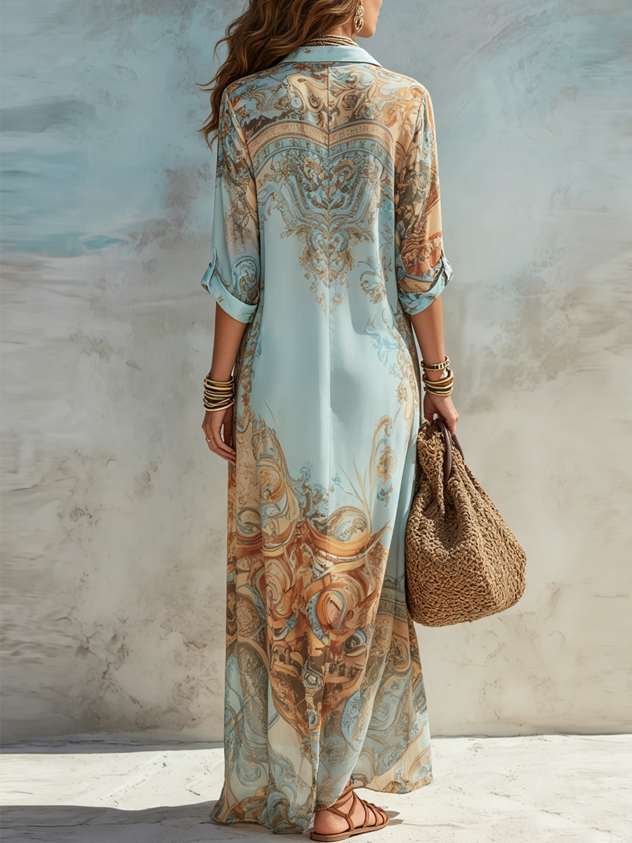 Portofino | Vestido Camisero Mediterráneo