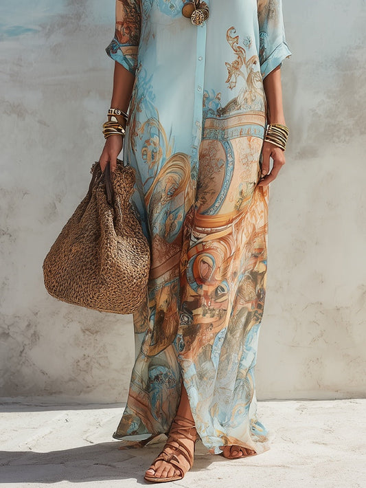 Portofino | Vestido Camisero Mediterráneo